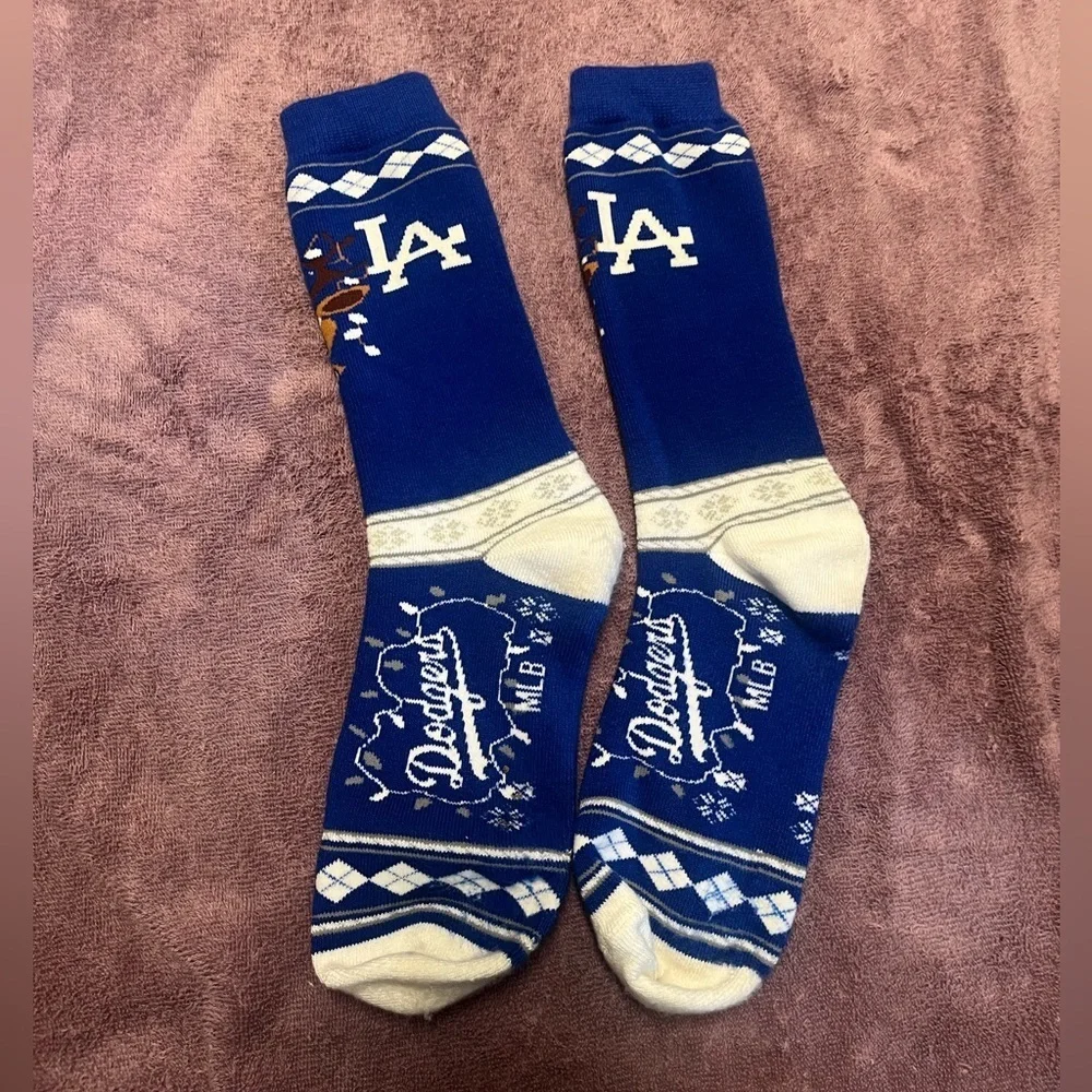 Blue and White Doger’s Socks